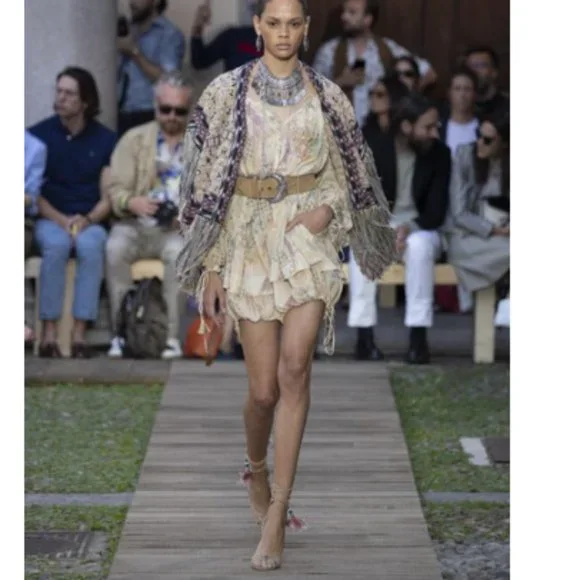 Coldwater Creek Silk Mixed Print Patchwork ButtonUp Jacket Size M - Picture 16 of 16